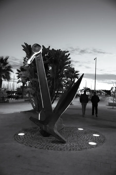Evening Walk by the Harbor