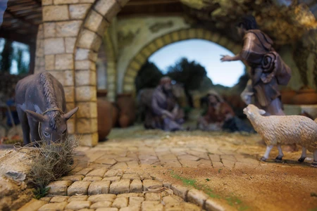 Rustic Nativity Scene