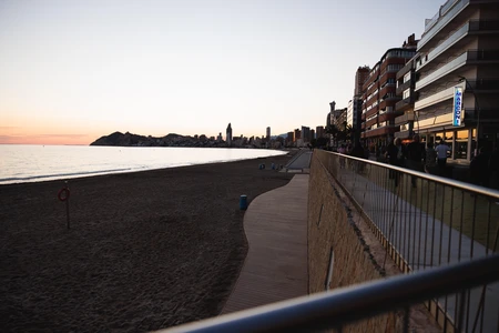 Sunset at Seaside Promenade