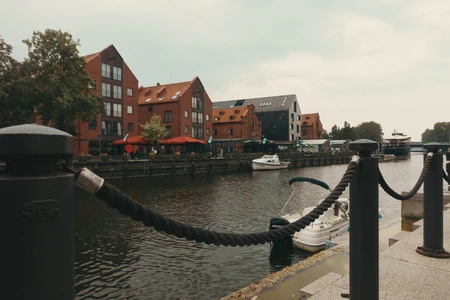 Quaint Riverside Scene