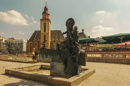 Historic Architecture and Fountain