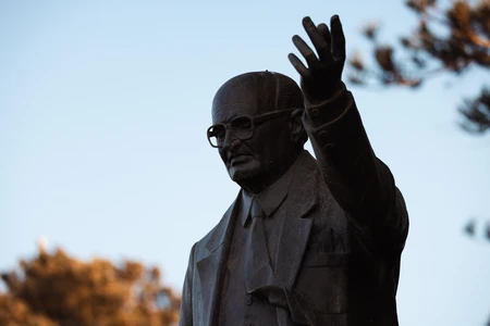 Statue of Man with Gesture