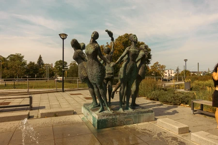 Outdoor Sculpture Scene