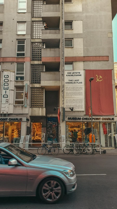 Urban Street Scene at Museum Checkpoint Charlie