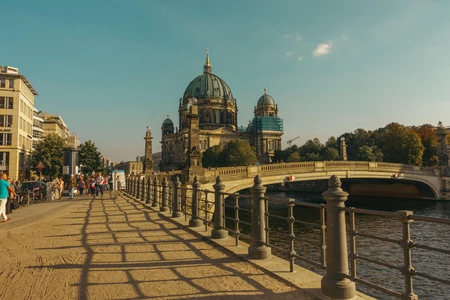 Historic Cityscape by the River