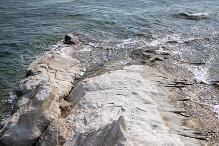 Rocky Shoreline by the Sea