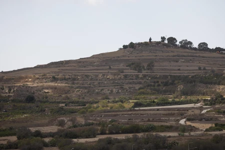 Terraced Hill Landscape