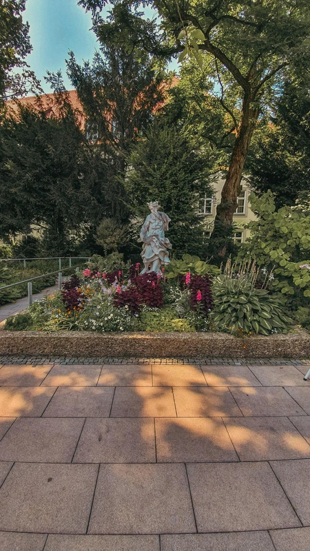 Garden Statue Scene