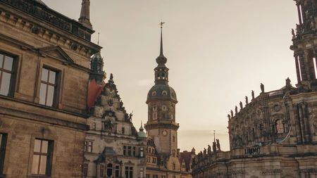 Historic Architecture at Sunset
