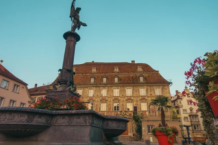 Historic Fountain and Architecture