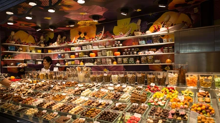 Vibrant Candy Market Stall