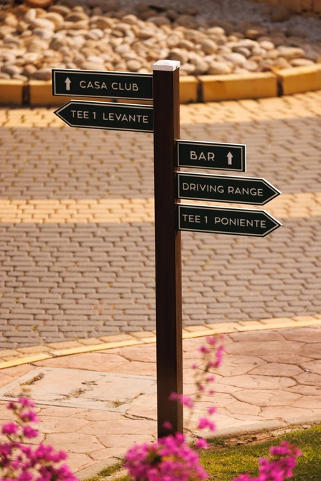 Golf Course Signpost