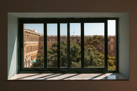Scenic View Through Window