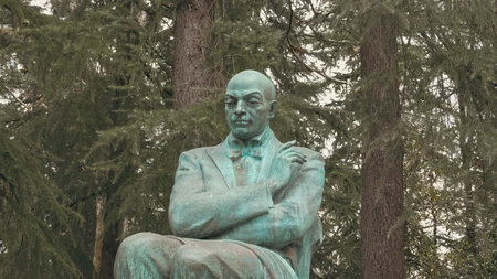 Statue Among Trees