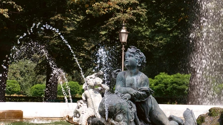 Fountain Sculpture in Park