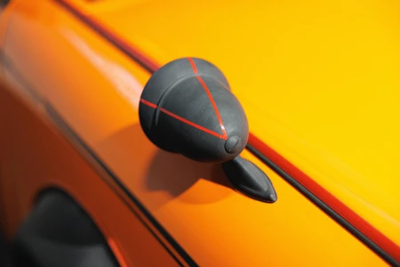 Close-up of a Car Side Mirror