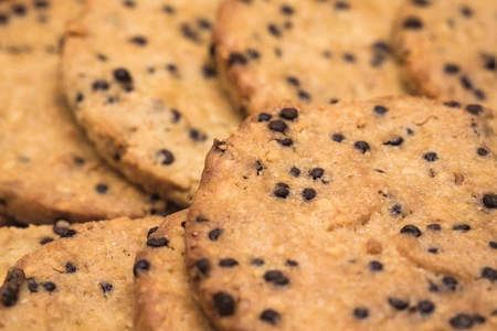 Close-up of Chocolate Chip Cookies