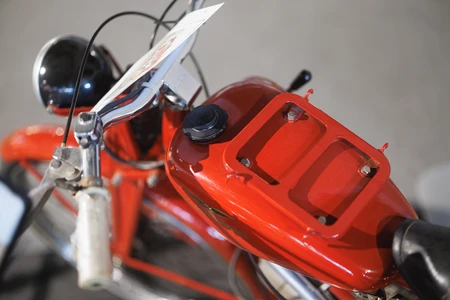 Vintage Motorcycle Close-Up