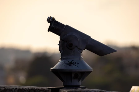 Silhouette of a Telescope