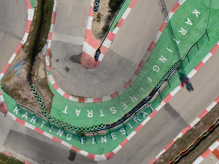 Aerial View of Karting Track