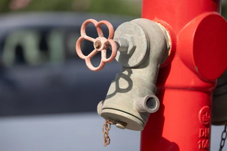 Industrial Hydrant Close-Up
