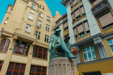 Statue in Urban Setting