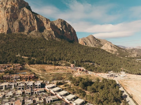 Mountain and Village Landscape