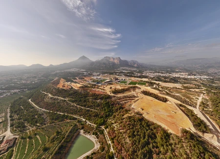 Aerial View of Mountainous Landscape