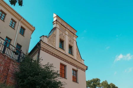 Historic Building Under Blue Sky