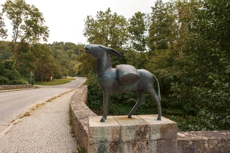 Bronze Goat Statue