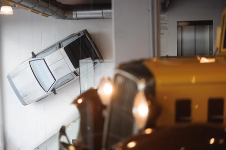 Vintage Cars in a Museum
