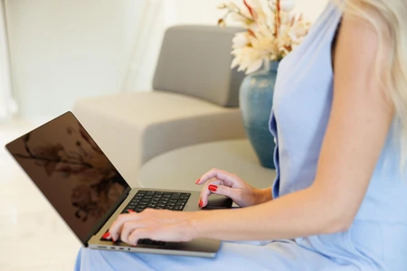 Person Working on a Laptop