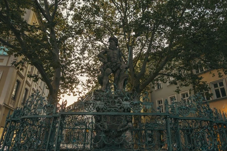 Historic Statue at Dusk