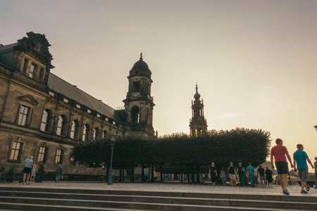 Historic City Stroll at Dusk