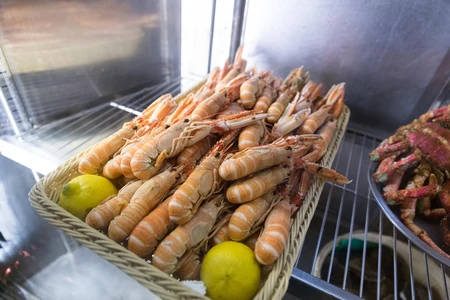 Fresh Langoustines Display