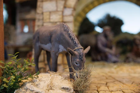Miniature Scene with Donkey