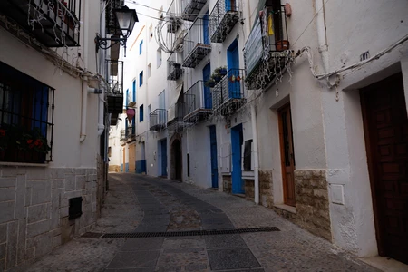 Charming Street in Mediterranean Village