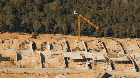 Construction Site Near Forest