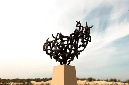 Abstract Sculpture in Desert