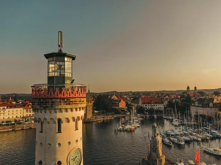 Sunlit Harbor Lighthouse