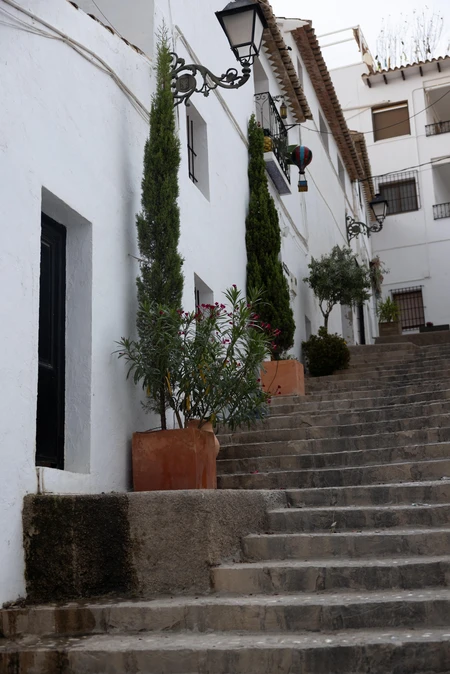 Charming Whitewashed Street