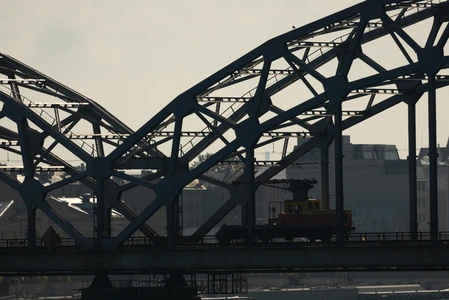 Industrial Bridge Silhouette