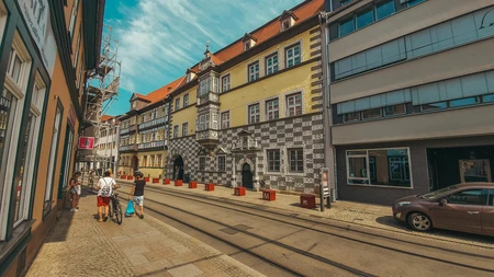 Charming Urban Street Scene