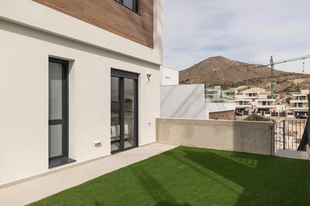 Modern Terrace with Mountain View
