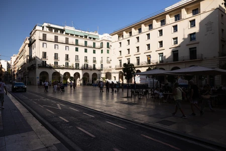 Sunlit City Square