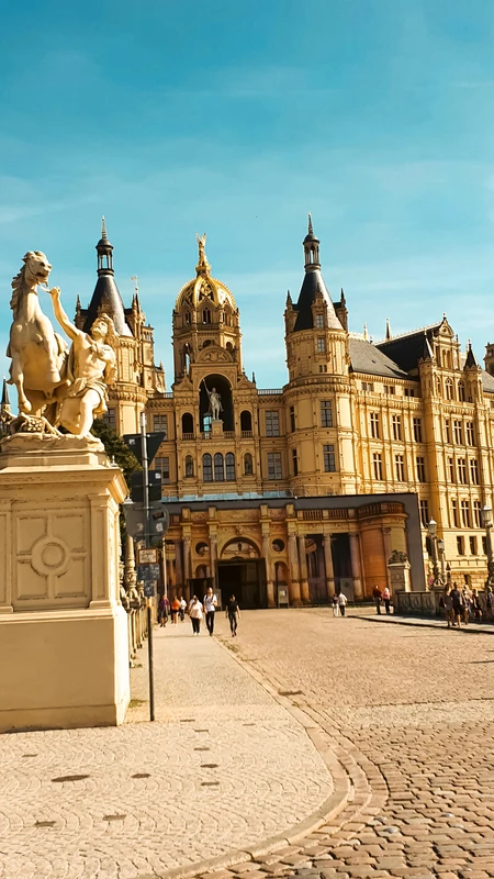 Historic Building under Blue Sky