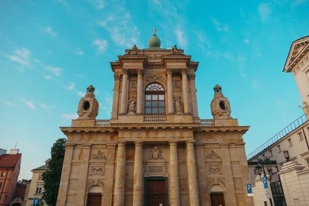 Historic Building with Dramatic Sky