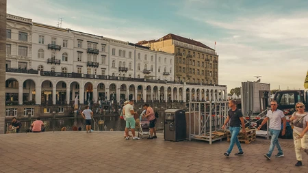 Historic Waterfront Scene