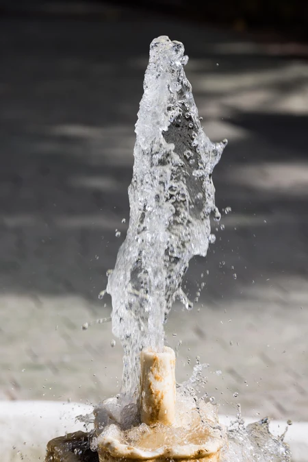 Close-Up of Water Fountain Spray