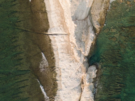Coastal Cliff and Sea